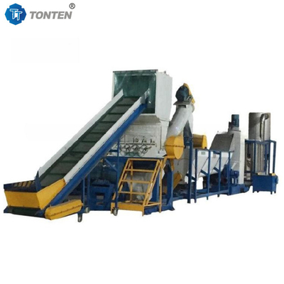 Atık plastik evcil hayvan şişesi yıkama geri dönüşüm tesisi PVC boru kırma makinesi