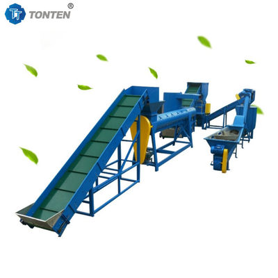 PET Plastik Kırma Geri Dönüştürme Üretim hattı Evcil hayvan şişeleri yıkama