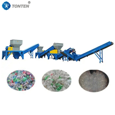 Atık Plastik Şişeler Geri Dönüştürme Makinesi PP PET Sıcak Yıkama Mühürleyici Tesisi