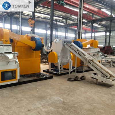 Bakır Kablolar Granulator Makine Bakır Kaplı Tel Sıralama Şerit Liniyası