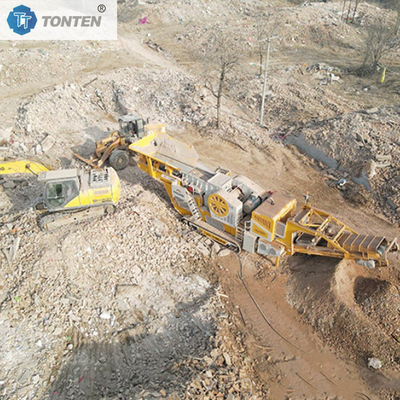 İnşaat Atıkları Kırma Beton Tuğla Kırıcı Geri Dönüştürme Üretim hattı