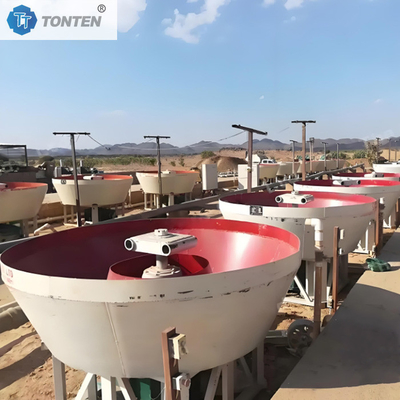 Altın Değirmeni Öğütme Makinesi Gümüş Çinko Yerçekimi Ayırıcı Islak Tava Değirmeni