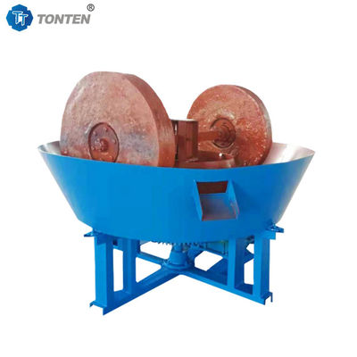 Roller ıslak Pan öğütme değirmen cevheri Altın öğütme maden değirmen makinesi