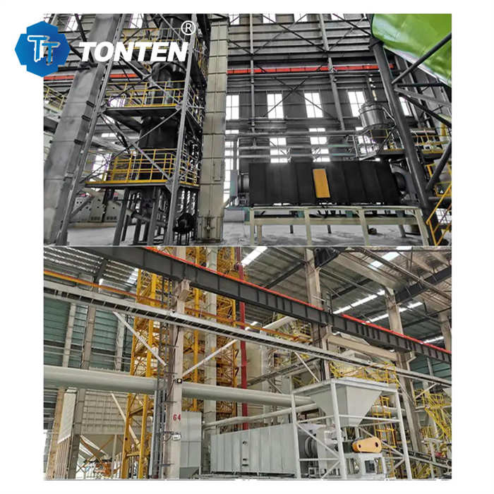 TONNELER Endüstriyel cam kırıcı makinesi üretim hattı kum için parti başına 6-25t