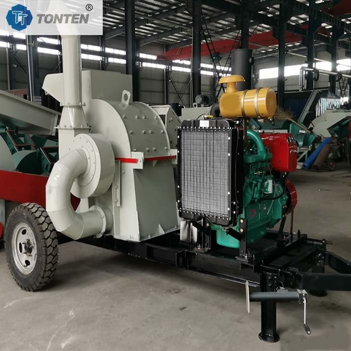 Mobil dizel ahşap kırıcı makine şube parçalayıcı parçalayıcı mobil tür