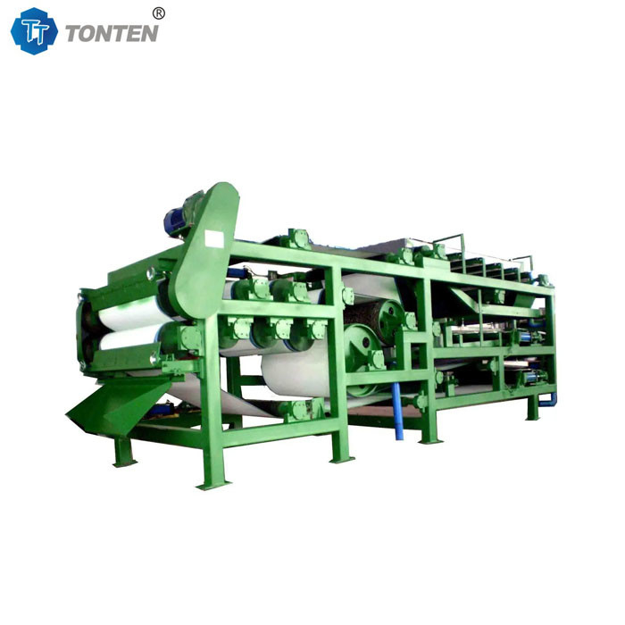 Katı sıvı ayırma kemeri filtre baskı makinesi çamur su çekme için