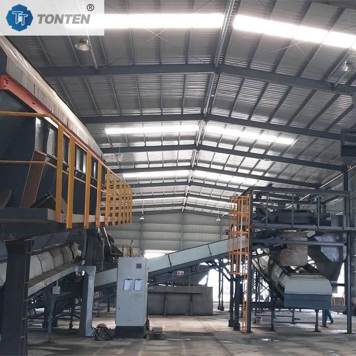 Endüstriyel MSW Atık Sıralama Tesisi Toplama Tedavi Üretim hattı
