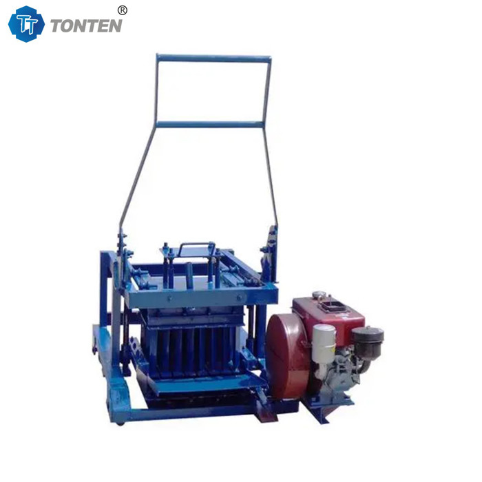 Yüksek verimlilikli dizel tip tuğla yapım makinesi beton boş tuğla makinesi