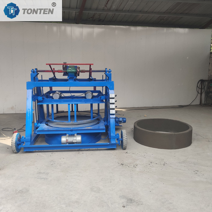 U Tipi Çukur Tuğla Bloku Yapma Makinesi Yuvarlak Kuyu Kalıplama Makinesi