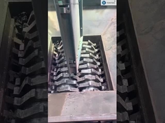 Atık Lastik Giyim Parçalayıcı Çöp Plastik Çift Şaftlı Parçalayıcı